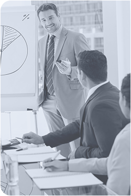 A team working together in a small business